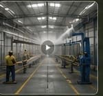 PEB factory finishing area